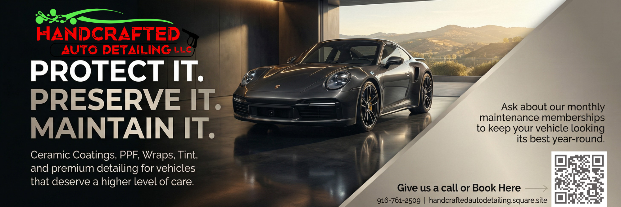 HC Auto Detailing print ad concept