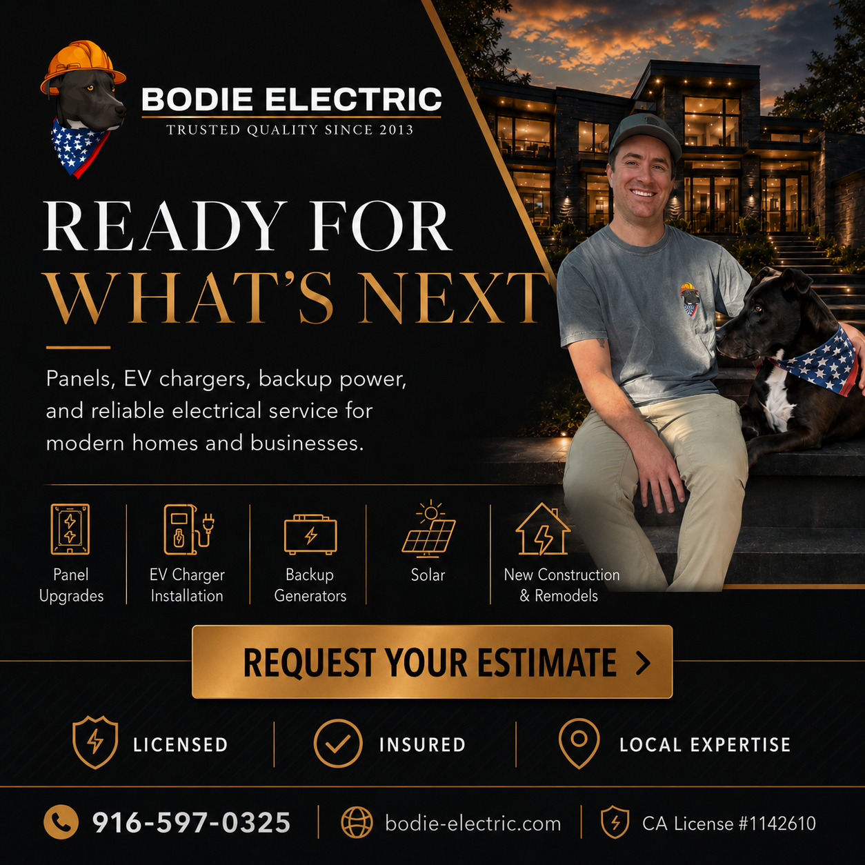 Bodie Electric Meta ad creative