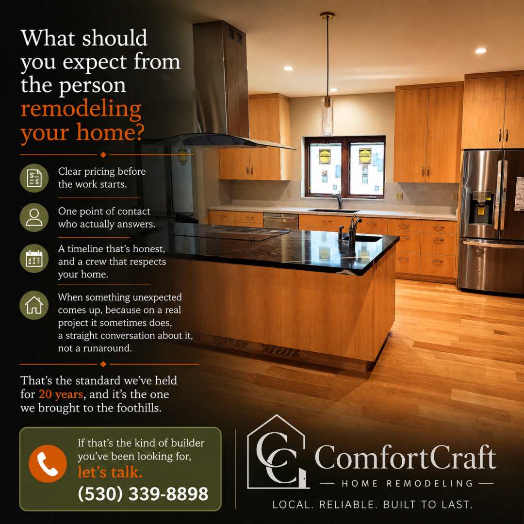 ComfortCraft social media post