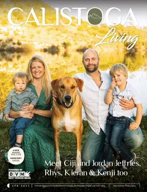 A Calistoga community magazine cover from the network