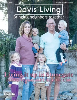 A Davis community magazine cover from the network