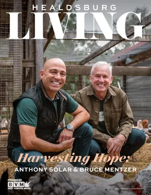 A Healdsburg community magazine cover from the network