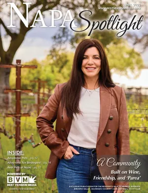 A Napa community magazine cover from the network