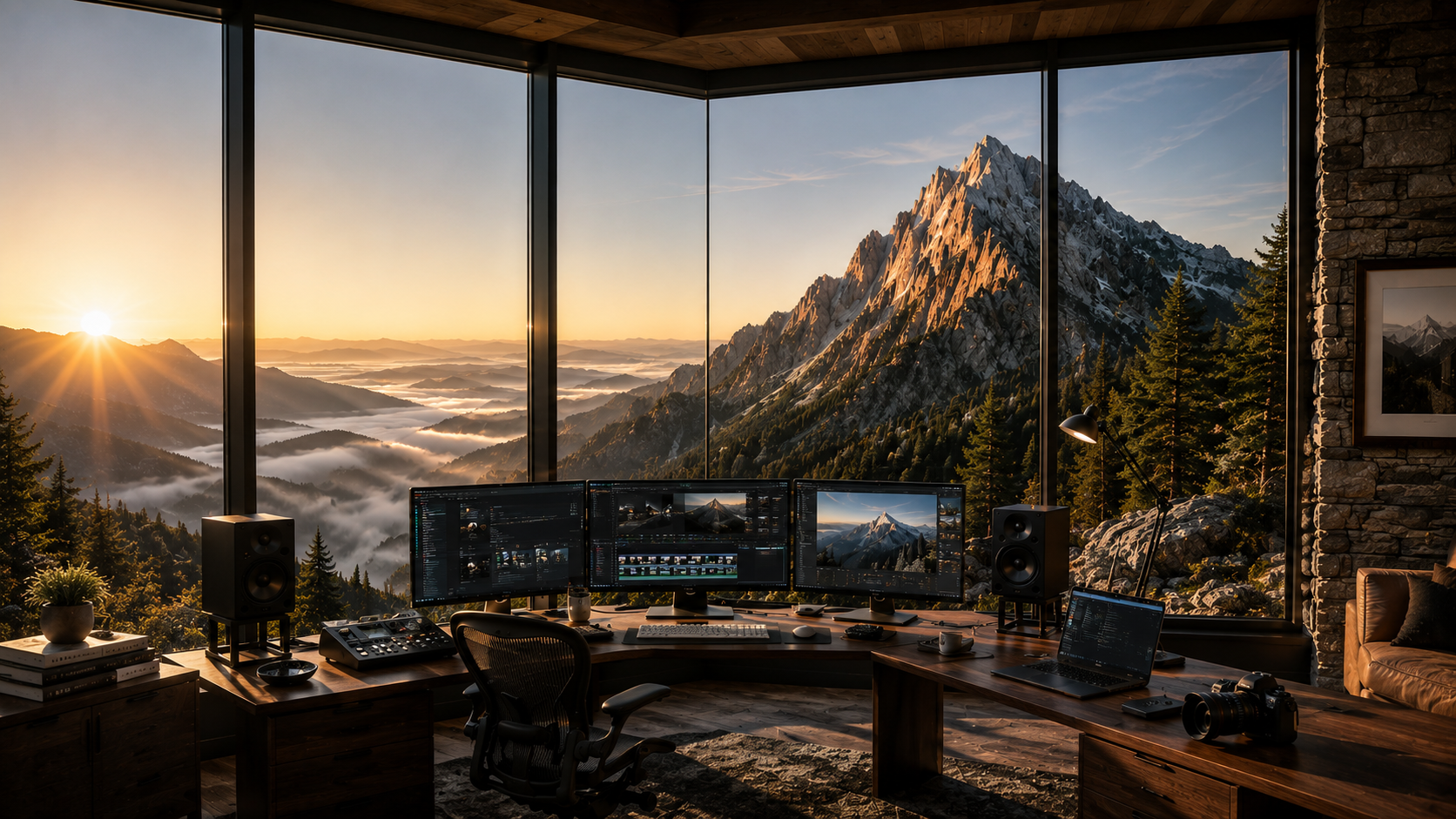 The FirstPeak Studio in the Sierra foothills